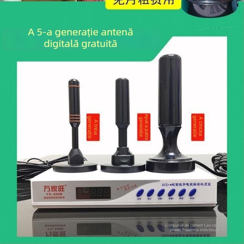Receptor TV de interior – set-top box cu cip Wanjiawang, model 2023; imprimare logo: posibilă