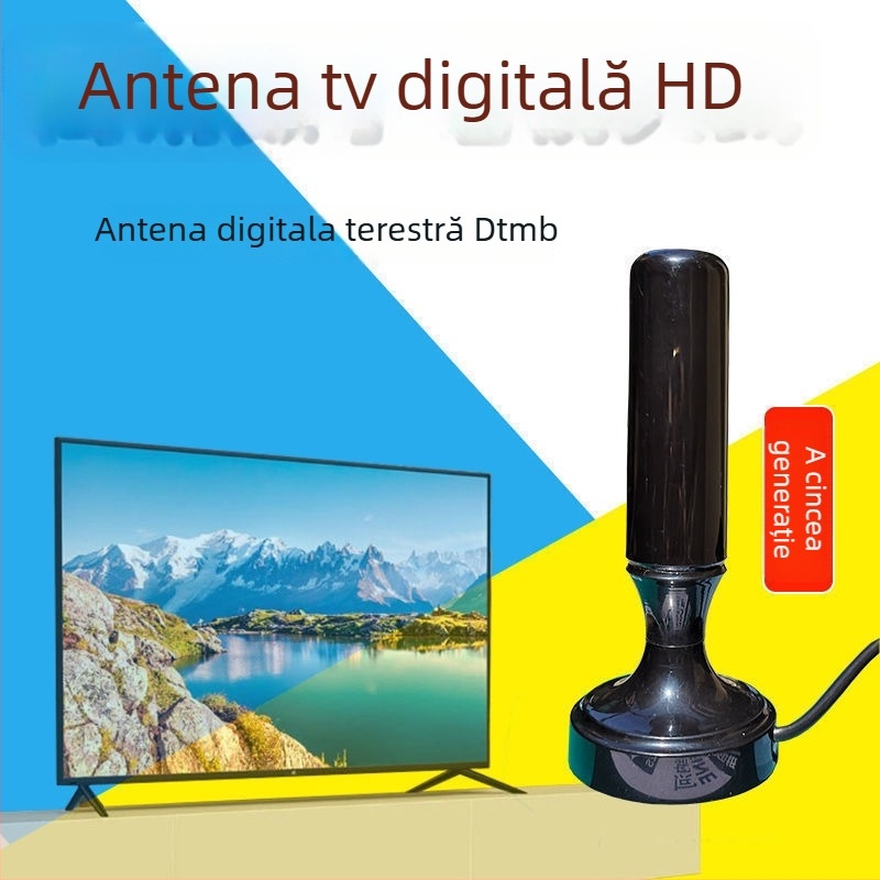 Receptor TV de interior – set-top box cu cip Wanjiawang, model 2023; imprimare logo: posibilă