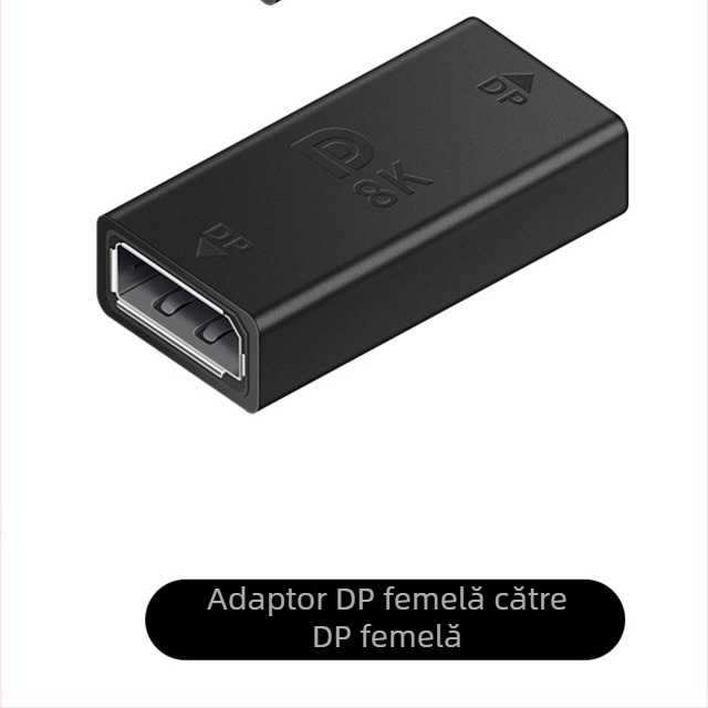 Adaptor ESYNC DP către Mini DisplayPort, suportă 8K@60Hz, ieșire 1×2, carcasă din aliaj de aluminiu