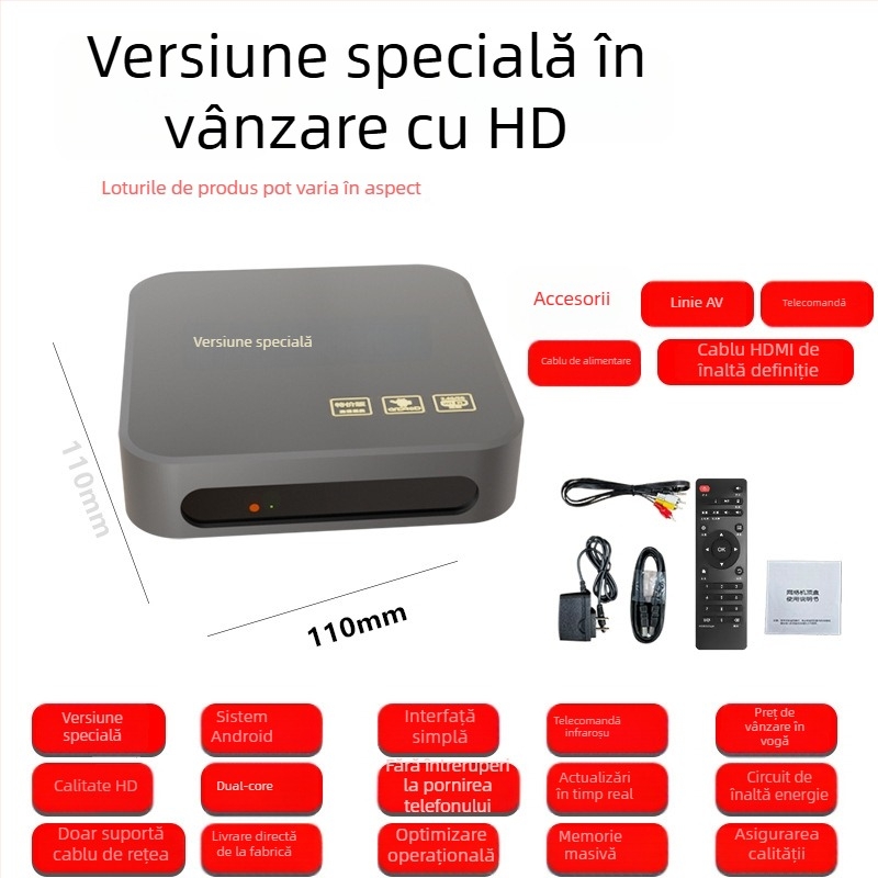 Cutie TV HD cu WiFi, 128MB RAM, ieșire 480p