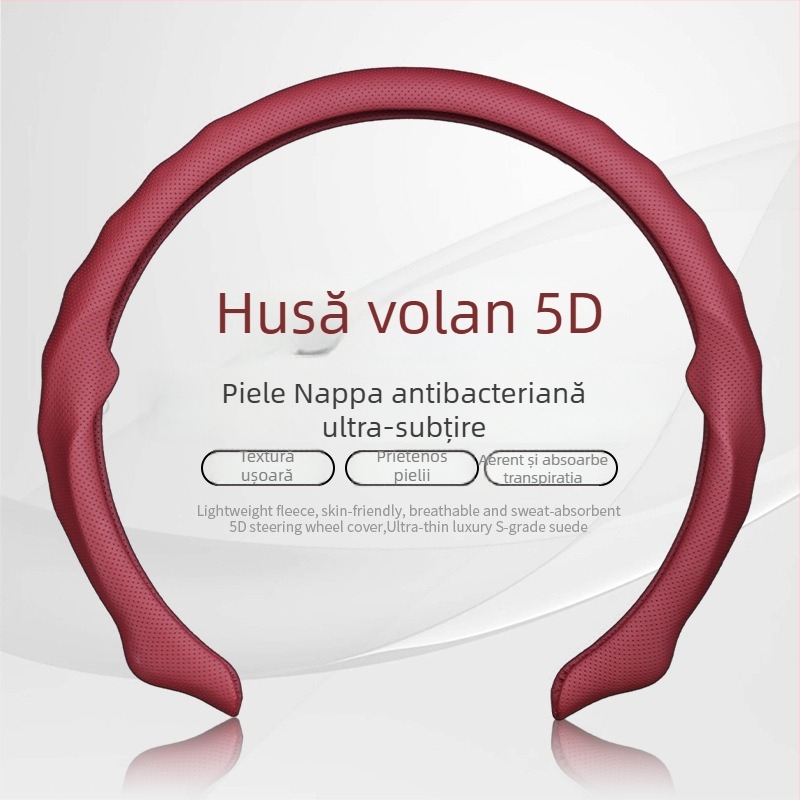 Husă de volan din velur sport, potrivire universală, pentru toate anotimpurile