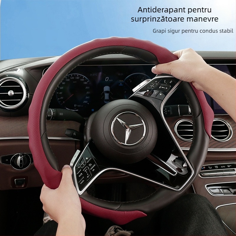 Husă de volan din velur sport, potrivire universală, pentru toate anotimpurile