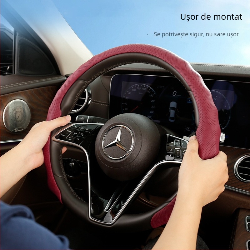 Husă de volan din velur sport, potrivire universală, pentru toate anotimpurile
