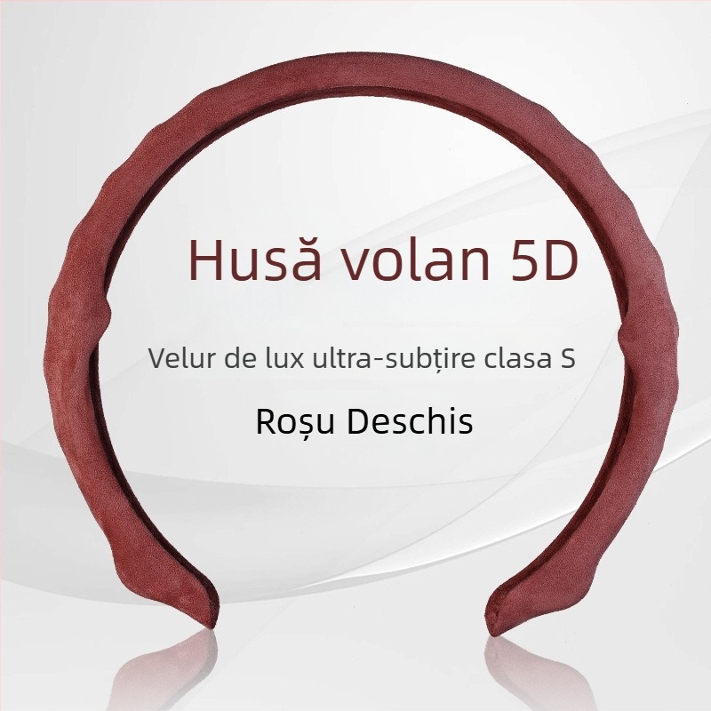 Husă de volan din velur sport, potrivire universală, pentru toate anotimpurile