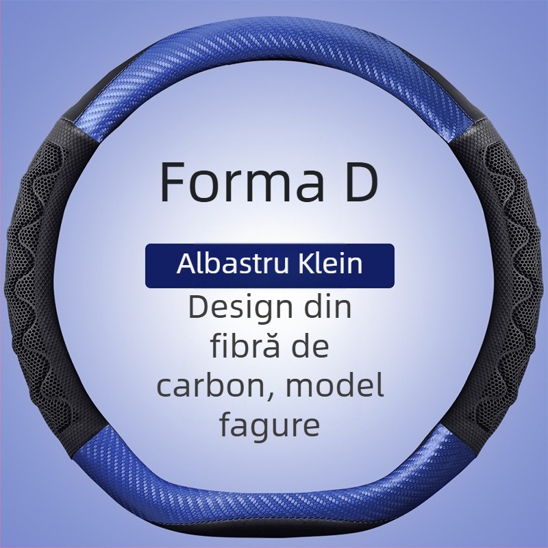 Husă pentru volan din piele, model diamant, antiderapant, respirabil, montaj universal, marca Aolong