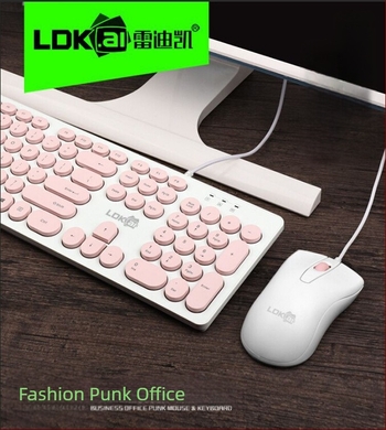 Set tastatură și mouse cablat 1900, USB, 1600 DPI, rezistent la apă