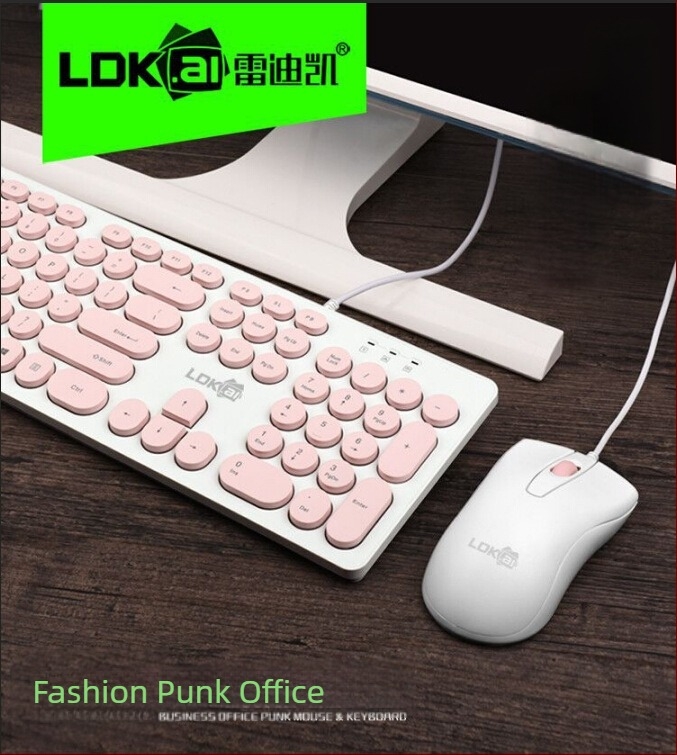 Set tastatură și mouse cablat 1900, USB, 1600 DPI, rezistent la apă