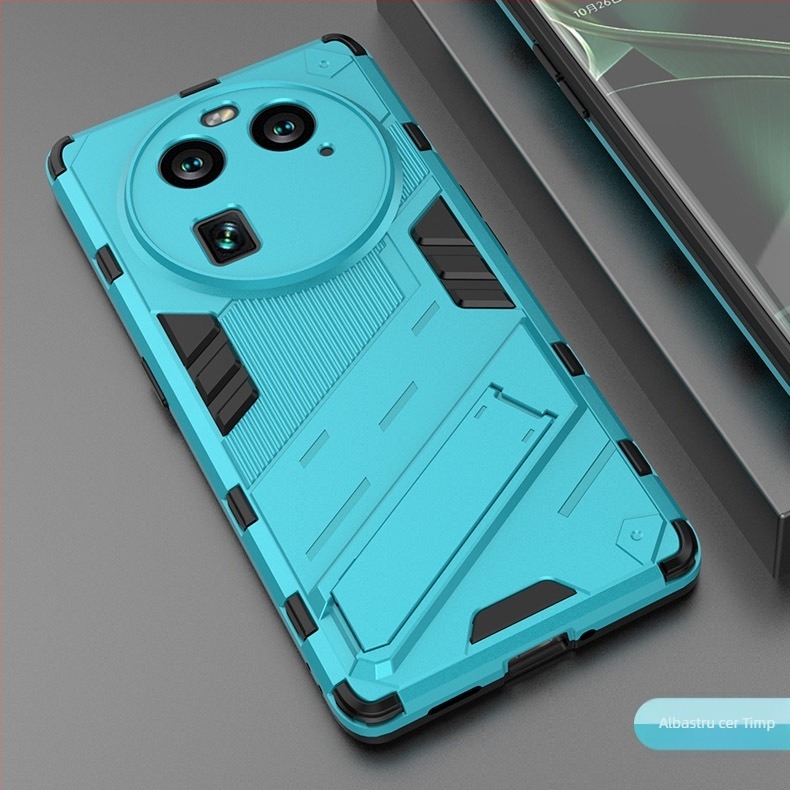 OPPO X6 Pro husă de telefon 2 în 1 anti-cădere cu suport — TPU+PC, turnare prin injecție