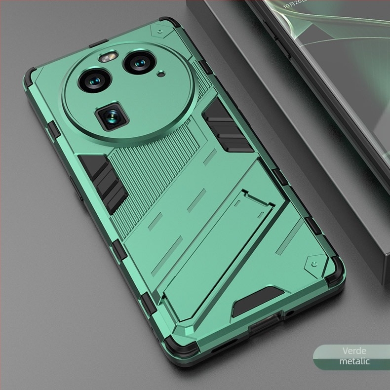 OPPO X6 Pro husă de telefon 2 în 1 anti-cădere cu suport — TPU+PC, turnare prin injecție