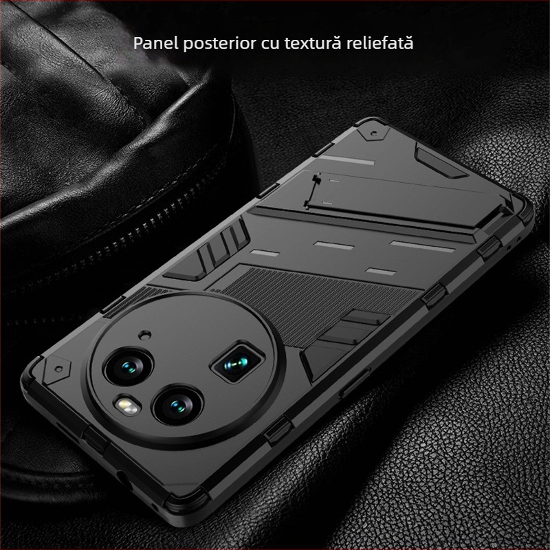 OPPO X6 Pro husă de telefon 2 în 1 anti-cădere cu suport — TPU+PC, turnare prin injecție