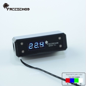 FREEZE MOD WDXS-T1 afișaj de temperatură pentru răcire cu apă, pentru laptopuri, accesorii pentru răcire cu apă, compatibilitate multiplatformă