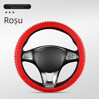 Capac volan auto – silicon, absorbant de transpirație, antiderapant, universal pentru toate anotimpurile, potrivire generală