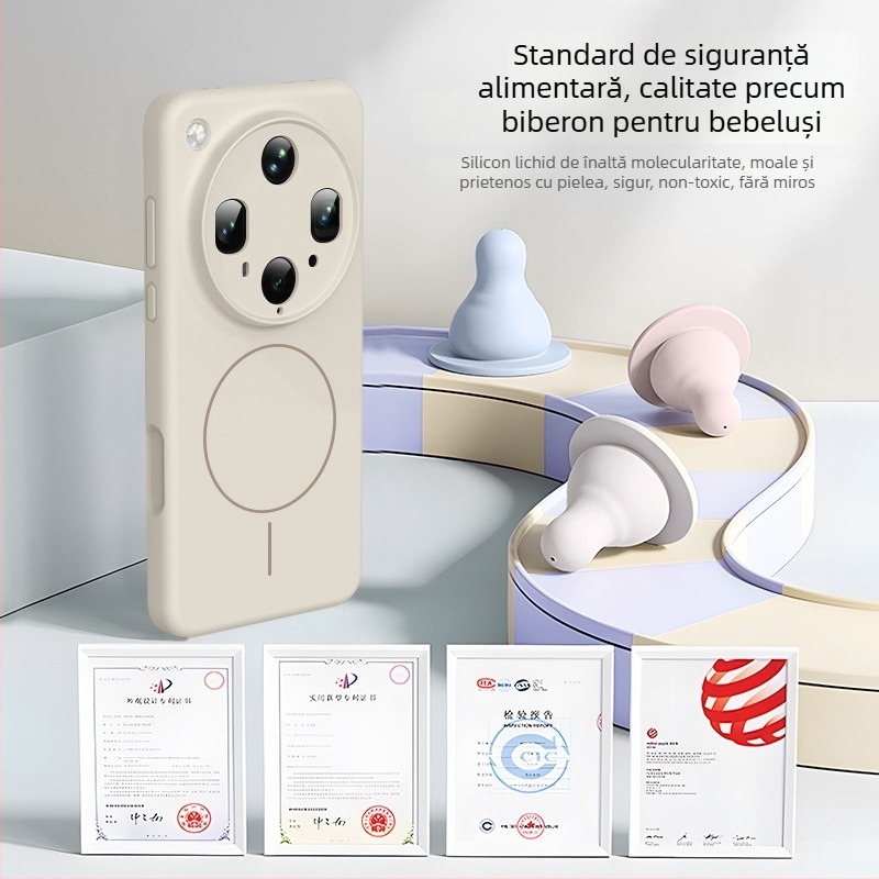 OPPO Find X8 Ultra husă magnetică din silicon lichid, cu protecție completă a obiectivului – finisaj pulverizat, anti-șoc, anti-uzură, anti-amprentă