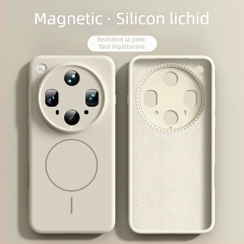 OPPO Find X8 Ultra husă magnetică din silicon lichid, cu protecție completă a obiectivului – finisaj pulverizat, anti-șoc, anti-uzură, anti-amprentă