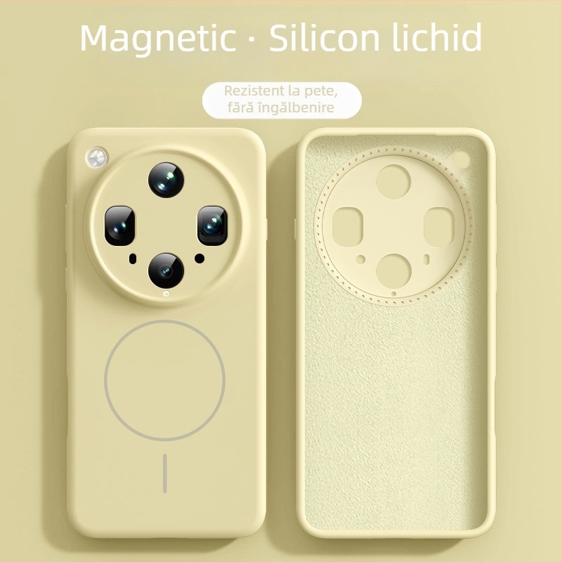 OPPO Find X8 Ultra husă magnetică din silicon lichid, cu protecție completă a obiectivului – finisaj pulverizat, anti-șoc, anti-uzură, anti-amprentă