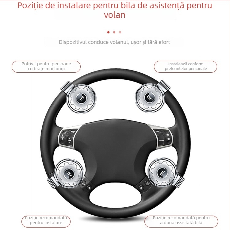 Bilă de asistență pentru volan - aliaj, universal pentru vehicule, Yi Ju, 140 g