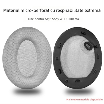 Carcasă din piele pentru căști Sony WH-1000XM4, model XM4, piele naturală, compatibil XM4, confortabil de purtat