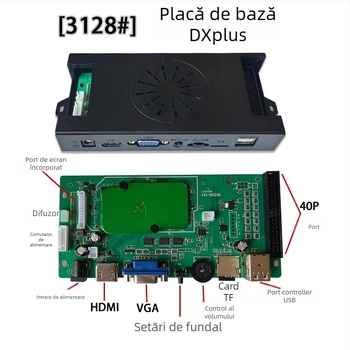 Placă de arcade pentru jocuri 3D Pandora EX – Android, 128 GB memorie, interfețe HDMI/VGA/USB, versiunea Paperback a jocului, stil nostalgic al vântului