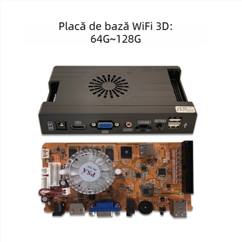 Placă de arcade pentru jocuri 3D Pandora EX – Android, 128 GB memorie, interfețe HDMI/VGA/USB, versiunea Paperback a jocului, stil nostalgic al vântului