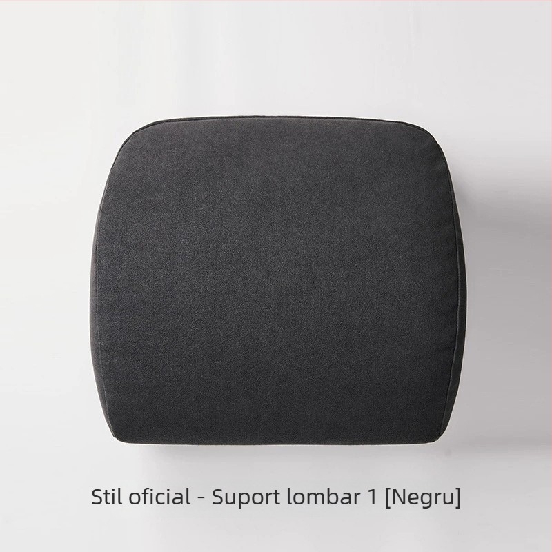 Perne pentru cap și suport lombar auto, umplutură din spumă memory, exterior din bumbac pur, culoare solidă, potrivit pentru toate sezoanele