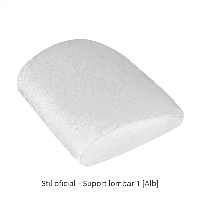 Perne pentru cap și suport lombar auto, umplutură din spumă memory, exterior din bumbac pur, culoare solidă, potrivit pentru toate sezoanele