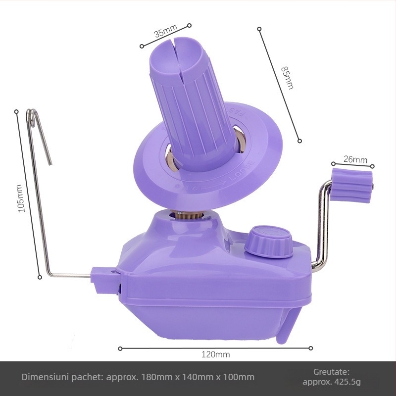 Înfășuitor de fire manual, bobinător compact pentru uz casnic, 425 g, cutie cu 50 bucăți