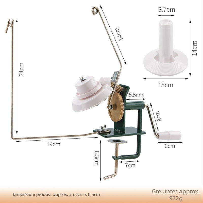Înfășuitor de fire manual, bobinător compact pentru uz casnic, 425 g, cutie cu 50 bucăți