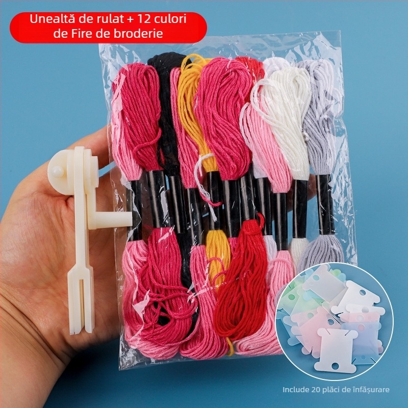 Rotiță Manuală pentru Fir – Broderie Încrucișată – Unealtă de Uz Casnic