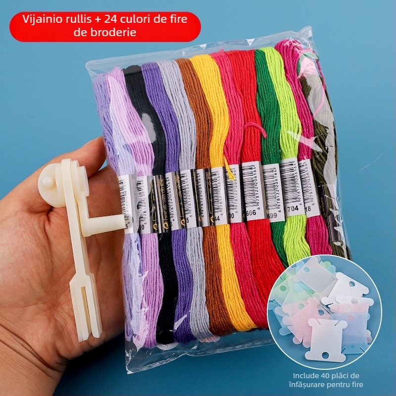 Rotiță Manuală pentru Fir – Broderie Încrucișată – Unealtă de Uz Casnic