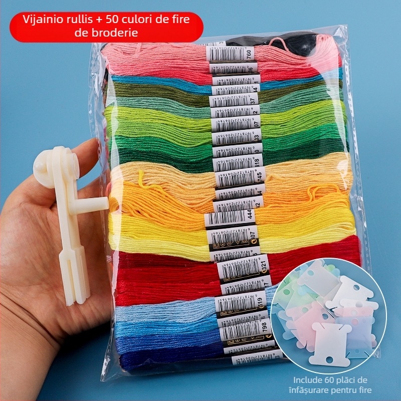 Rotiță Manuală pentru Fir – Broderie Încrucișată – Unealtă de Uz Casnic