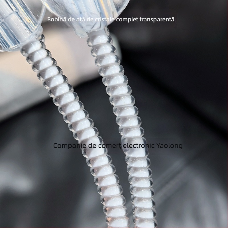 Protecție pentru cablu de date cu șnur cristal, rezistent la rupere, durabil