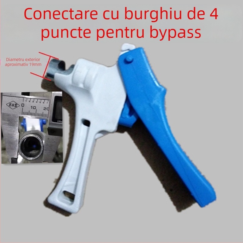 Găuritor pentru irigații prin picurare, pentru țevi flexibile și rigide, extensor pentru bandă de picurare, compatibil PE/PVC