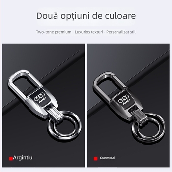 Breloc Bohanya din aliaj de aluminiu pentru Audi A4L/A6L/Q2L/A3L/A7/A8L/Q5L/Q3 – Stil Trend, Personalizabil