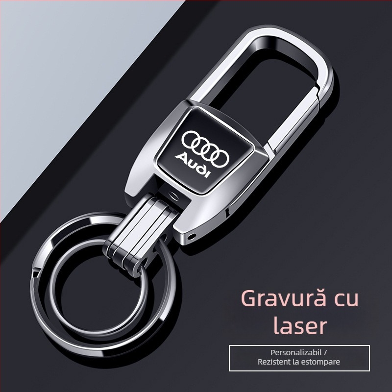Breloc Bohanya din aliaj de aluminiu pentru Audi A4L/A6L/Q2L/A3L/A7/A8L/Q5L/Q3 – Stil Trend, Personalizabil