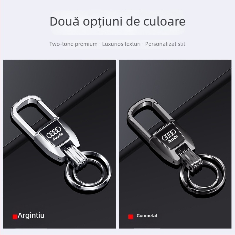 Breloc Bohanya din aliaj de aluminiu pentru Audi A4L/A6L/Q2L/A3L/A7/A8L/Q5L/Q3 – Stil Trend, Personalizabil