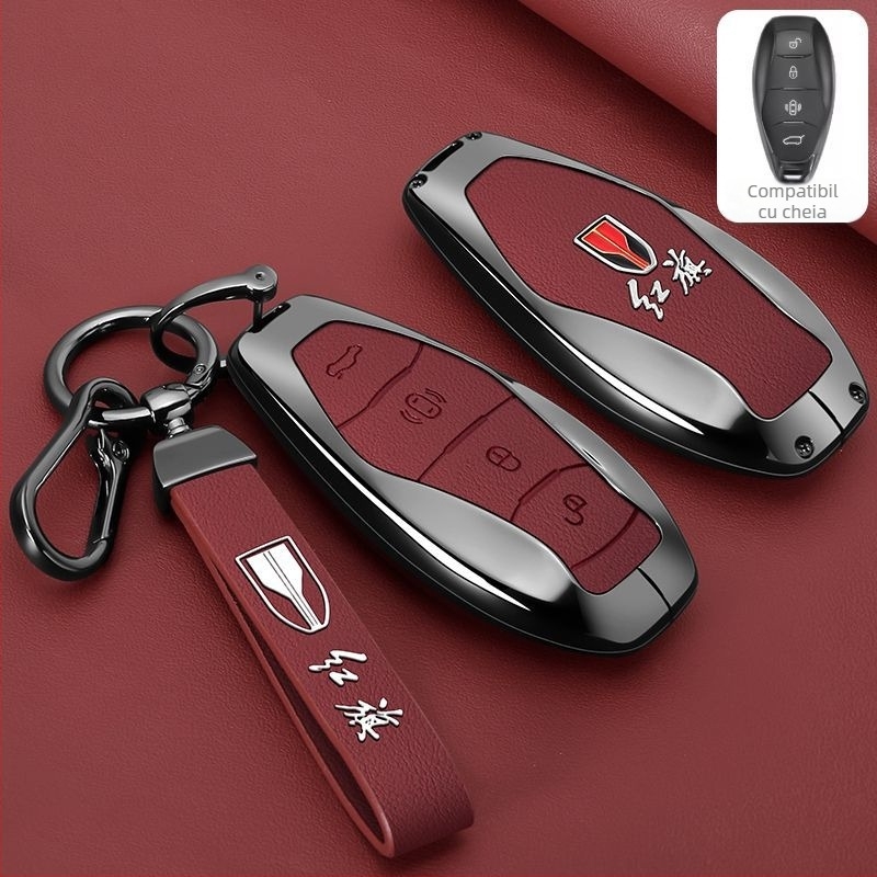 Carcasă pentru cheie Hongqi HS5, aliaj de zinc, stil retro