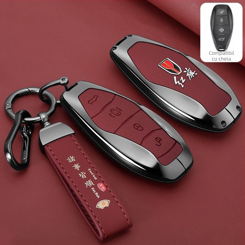 Carcasă pentru cheie Hongqi HS5, aliaj de zinc, stil retro