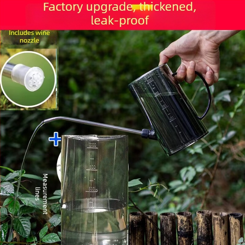 Qitazz Cană de udare pentru flori, cioc lung, Material POM, Design Scandinav Simplu, Conectare rapidă