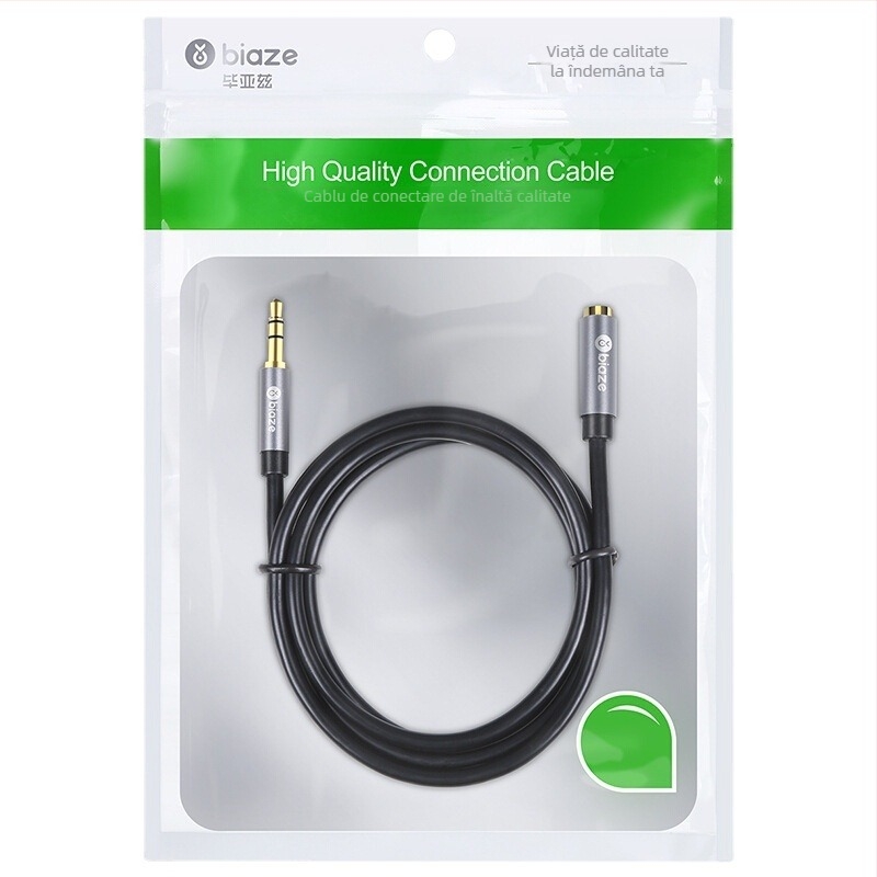 Cablu de extensie audio 3,5 mm, masculin la feminin, Biaz Y8, 20 g, Mai 2023