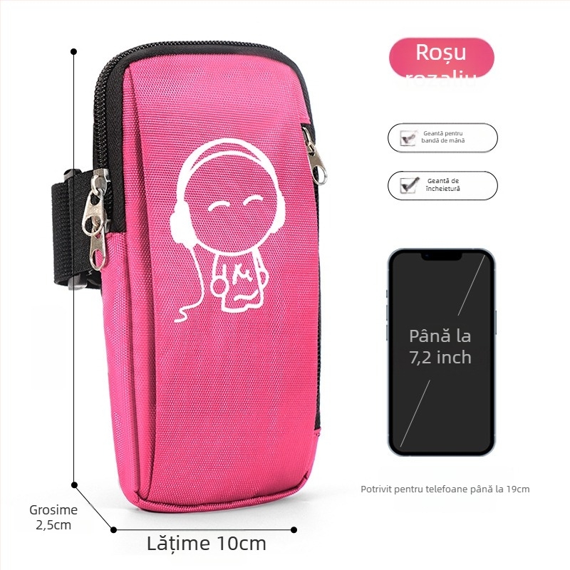 Geantă de braț pentru telefon, unisex, Oxford, impermeabilă, ușoară