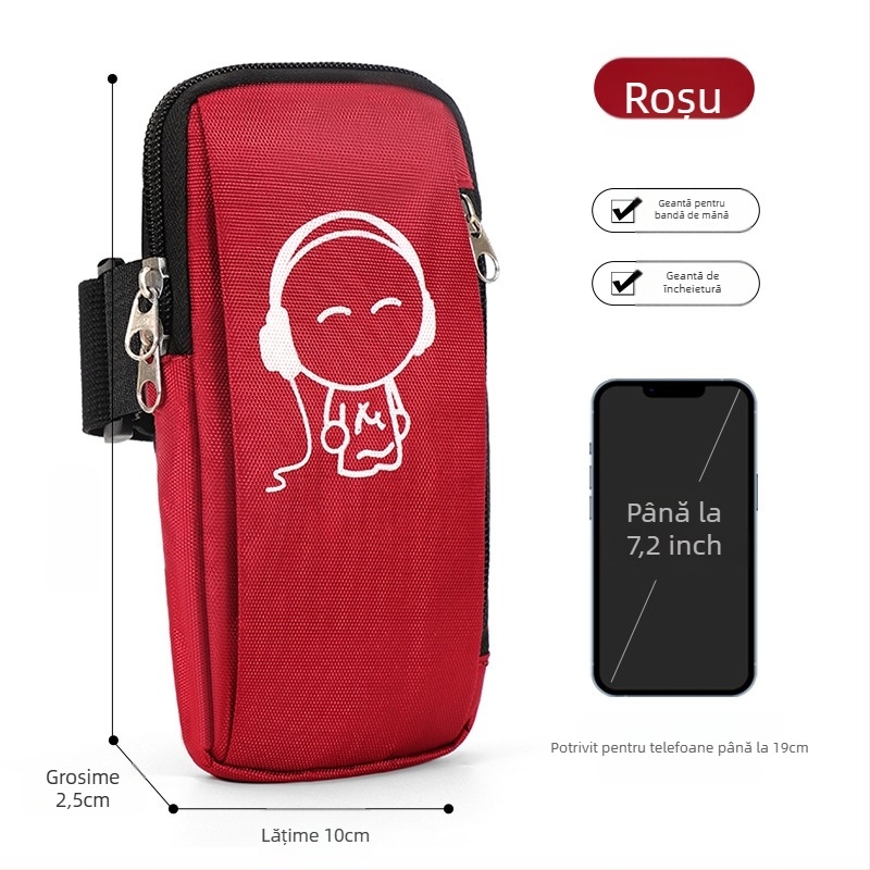 Geantă de braț pentru telefon, unisex, Oxford, impermeabilă, ușoară