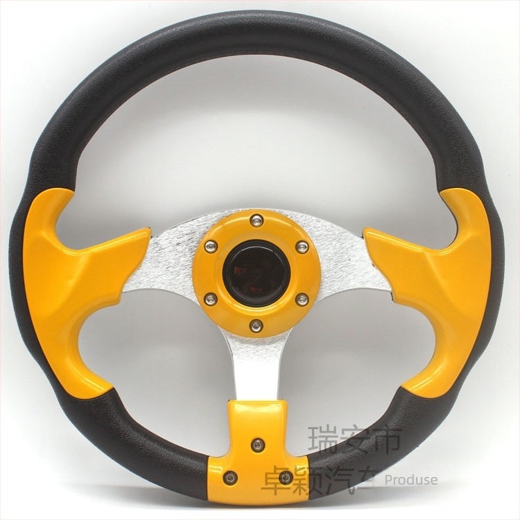 Volan de curse pentru mașină, material PU, model 5197, volan modificat pentru modificări generale