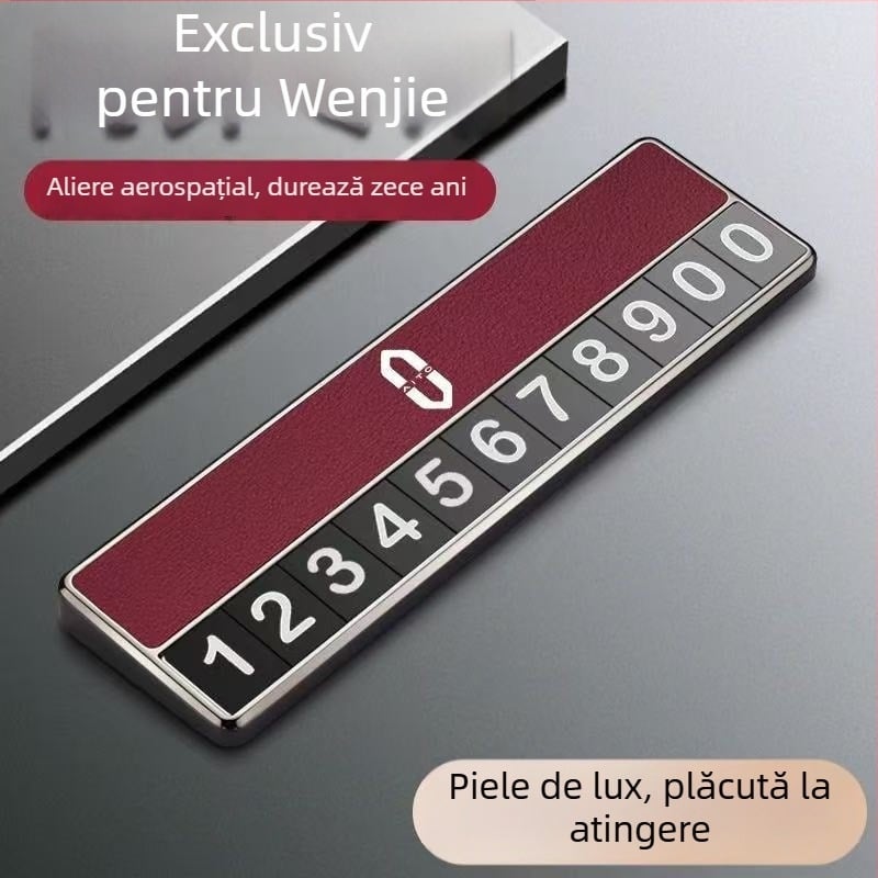 Decorațiune interioară electronică pentru plăcuța de parcare Huawei M9N7, metal, personalizare disponibilă, imprimare logo posibil