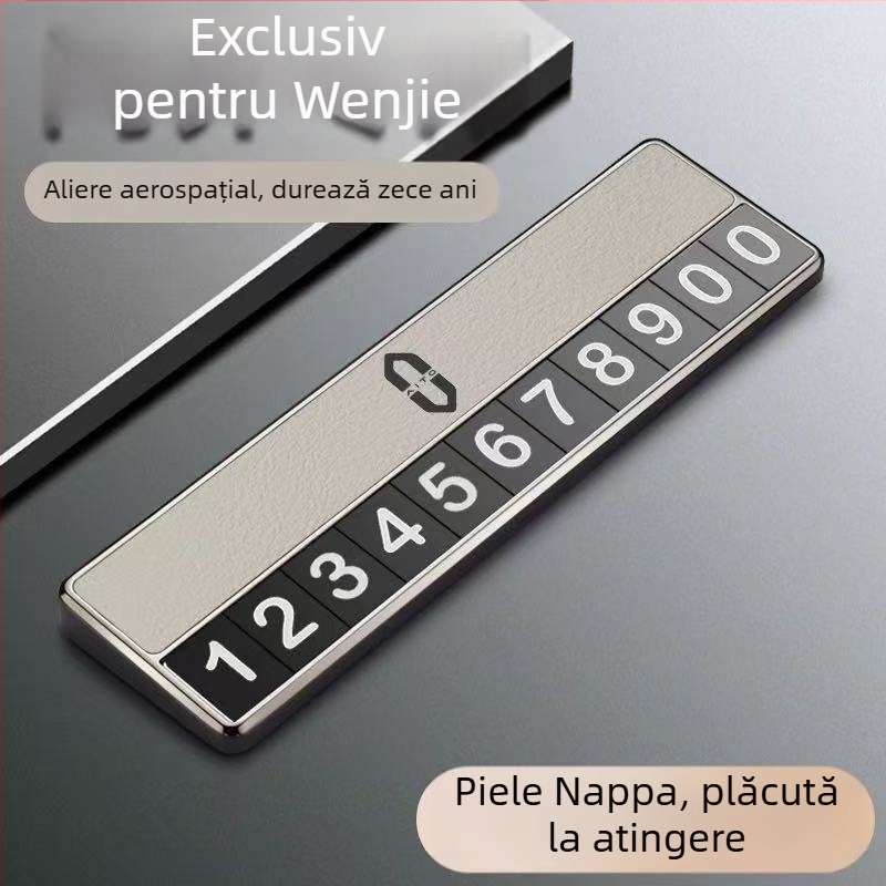 Decorațiune interioară electronică pentru plăcuța de parcare Huawei M9N7, metal, personalizare disponibilă, imprimare logo posibil