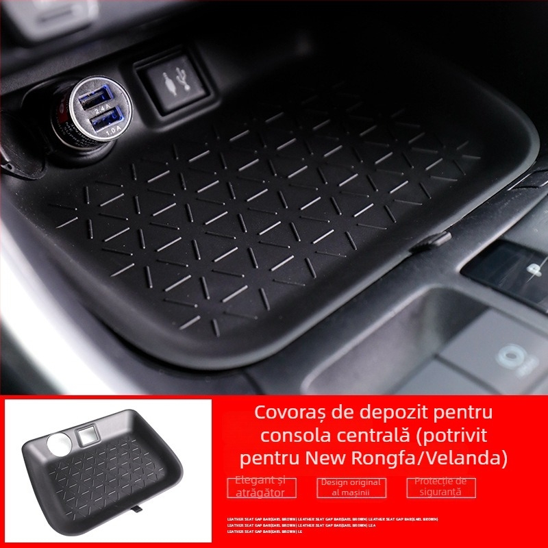 Covor siliconic pentru spațiul de depozitare din consola centrală Toyota RAV4 2020-2023 – Rongfang Weilanda protecție depozitare