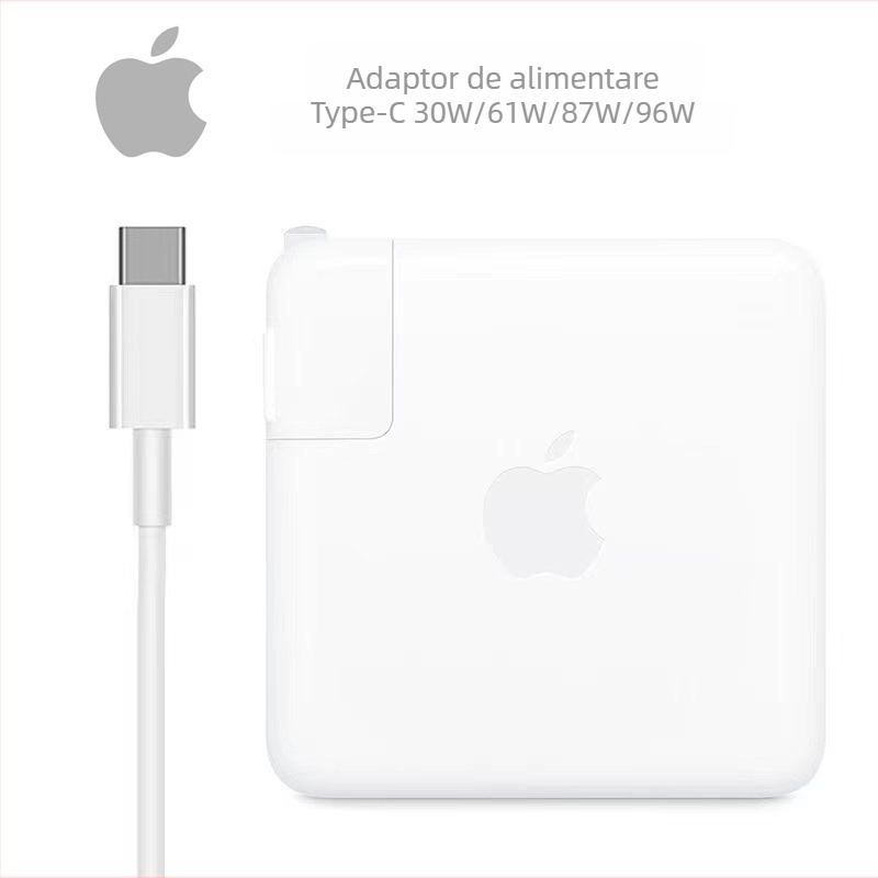 Încărcător PD pentru laptopuri Apple, Remember ouqi, USB-C Power Delivery, opțiuni de putere 30W/61W/87W/67W/70W/96W/140W, producție OEM