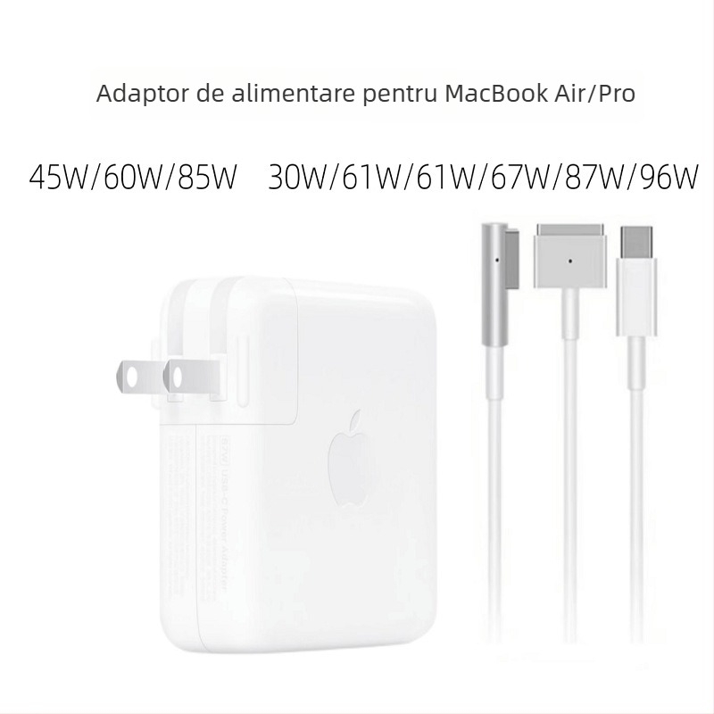 Încărcător PD pentru laptopuri Apple, Remember ouqi, USB-C Power Delivery, opțiuni de putere 30W/61W/87W/67W/70W/96W/140W, producție OEM