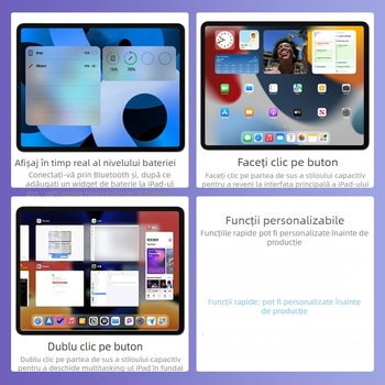 Stylus capacitiv pentru iPad cu încărcare magnetică, compatibil cu Apple Pencil a 2-a generație, carcasă din plastic, set cu cutie de depozitare