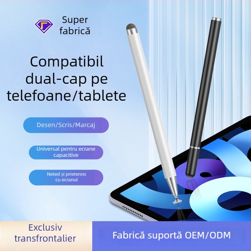 Stylus capacitiv pentru iPad cu încărcare magnetică, compatibil cu Apple Pencil a 2-a generație, carcasă din plastic, set cu cutie de depozitare