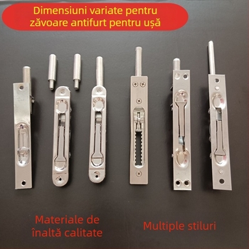 Mecanism de bolt ascuns pentru uși antifurt și uși de incendiu, oțel inoxidabil, model 31, bolt greu, finisaj deschis, stil modern minimalist